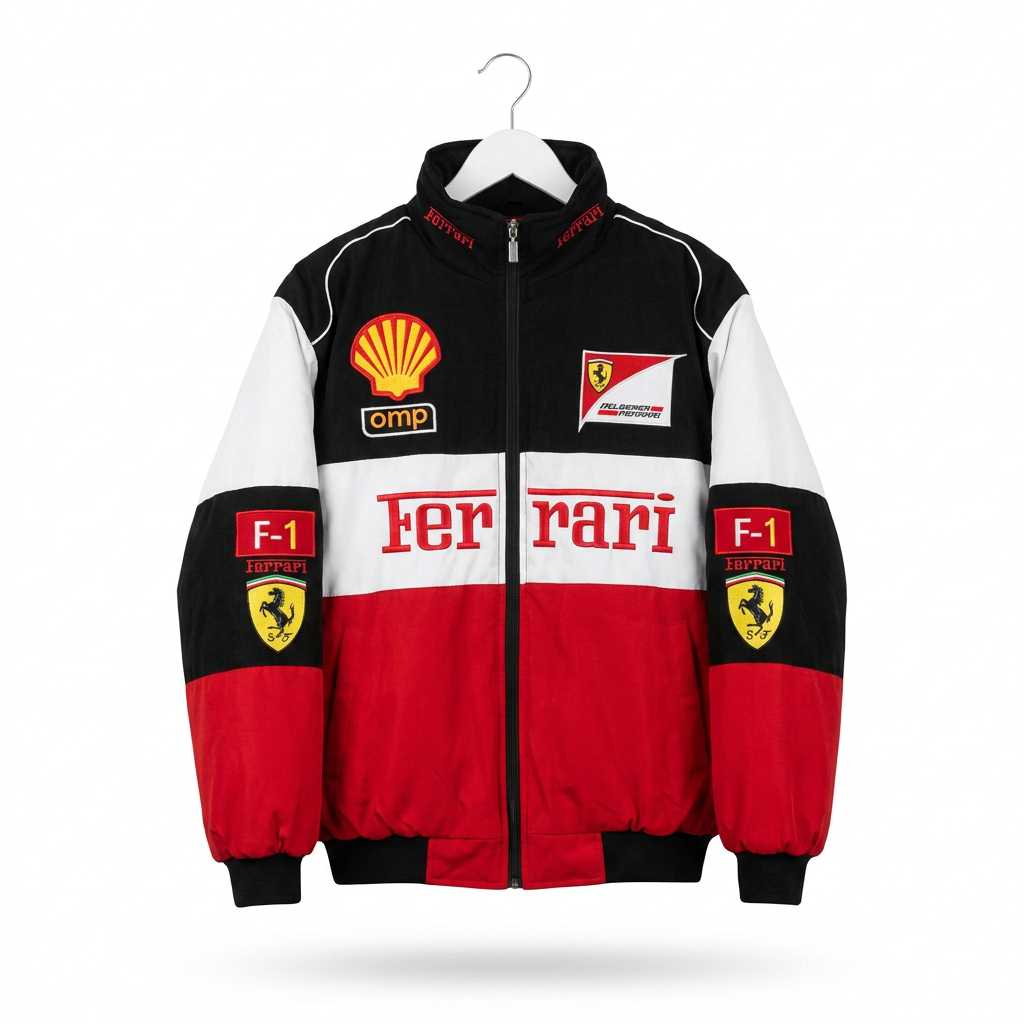Ferrari ホワイト レーシングジャケット・F1ジャケット通販｜300km/h Club
