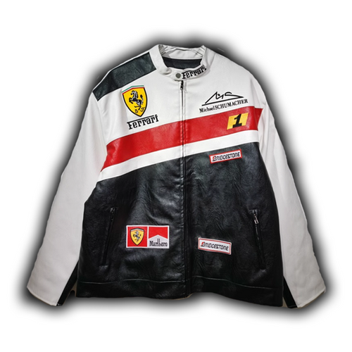 Ferrari ミハイルシューマッハ フェイクレザージャケット
