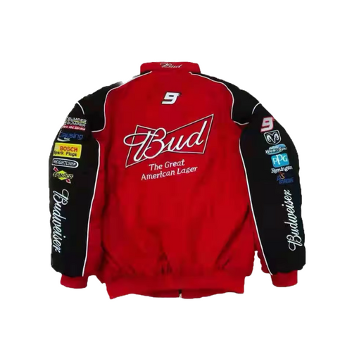 Budweiser NASCAR レーシングジャケット レッド