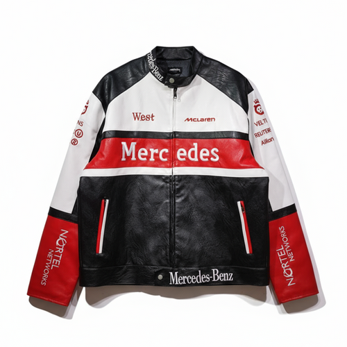 Mclaren × Mercedes-Benz コラボフェイクレザージャケット
