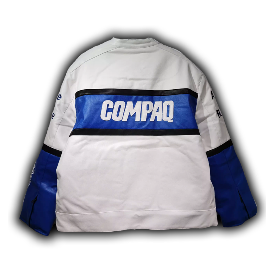 BMW COMPAQ フェイクレザージャケット ホワイト