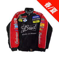 【春夏/綿なし】Budweiser NASCAR レーシングジャケット ブラック