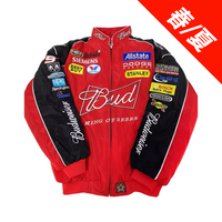 【春夏/綿なし】Budweiser NASCAR レーシングジャケット レッド
