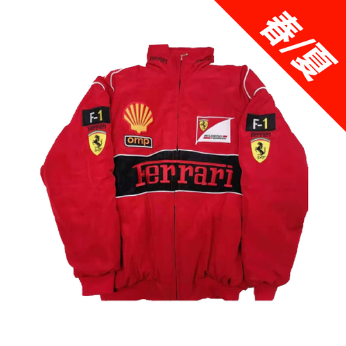【春夏/綿なし】Ferrari F1 レーシングジャケット レッド