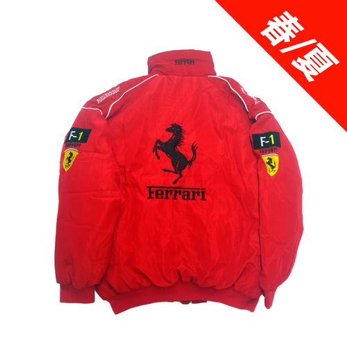 【春夏/綿なし】Ferrari F1 レーシングジャケット レッド