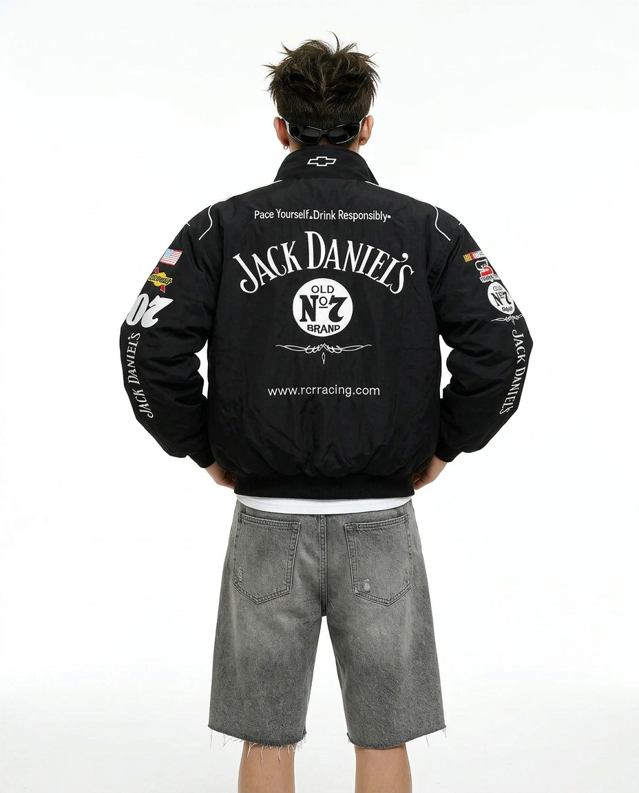 Jack Daniel's ライト レーシングジャケット ブラック | 300km/h Club