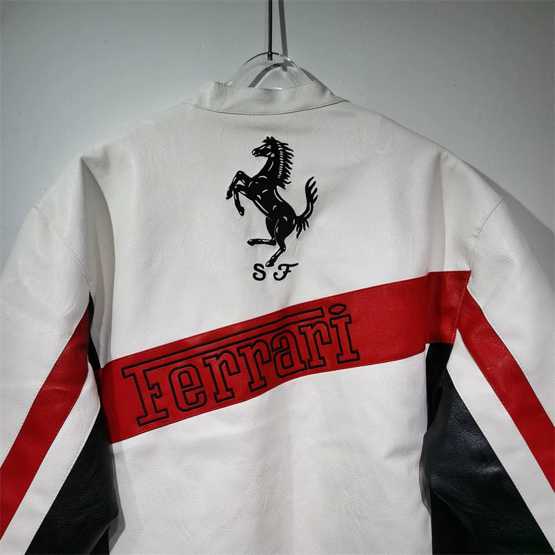 Ferrari ミハイルシューマッハ フェイクレザージャケット