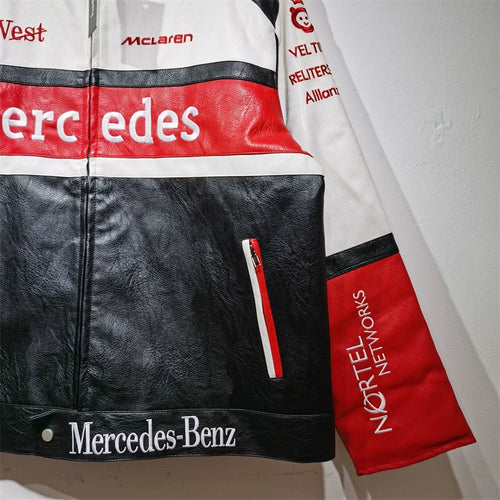 Mclaren × Mercedes-Benz コラボフェイクレザージャケット