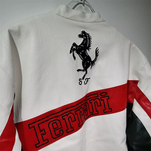 Ferrari ミハイルシューマッハ フェイクレザージャケット