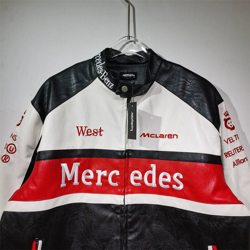 Mclaren × Mercedes-Benz コラボフェイクレザージャケット