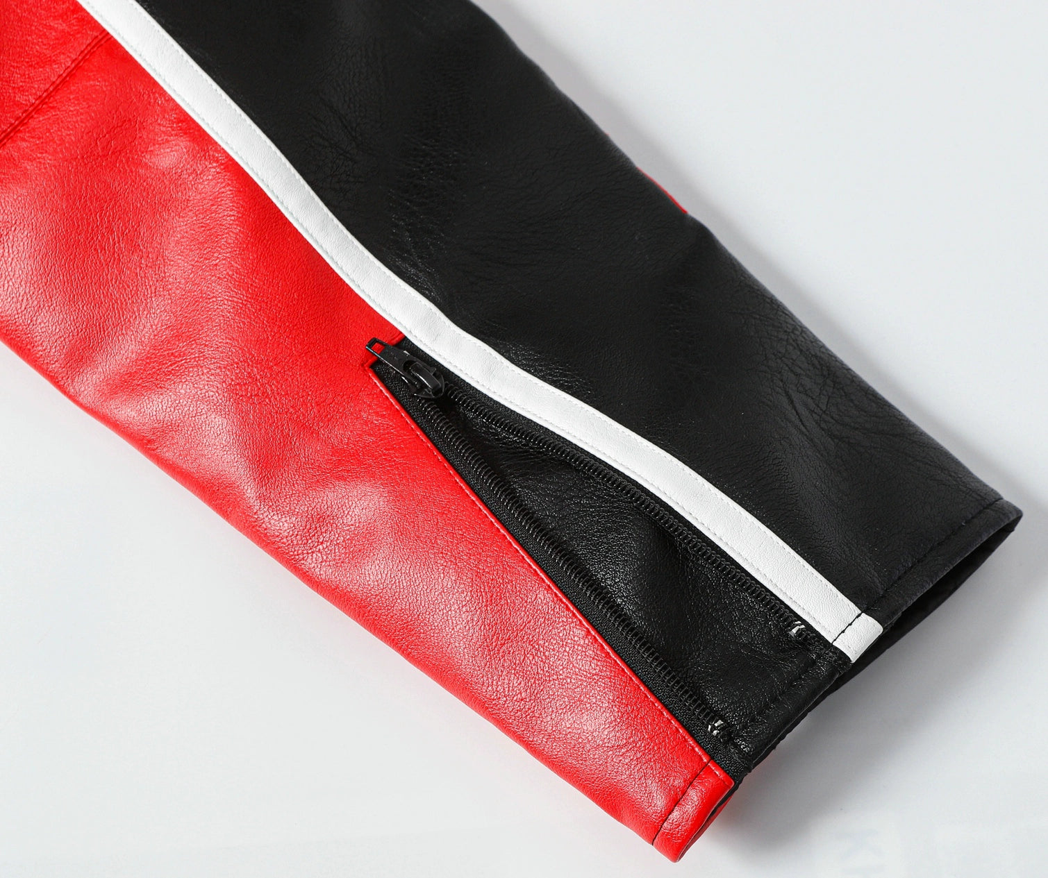 Ferrari OLYMPUS フェイクレザーレーシングジャケット レッド