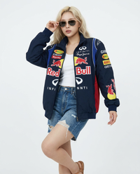 Red Bull F1 ライト レーシングジャケット ネイビー | 300km/h Club