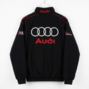 Audi レーシングジャケット / F1ジャケット ブラック＆グレー 300km/h Club 背面