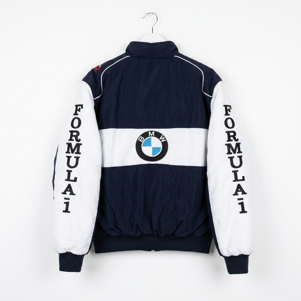 BMW レーシングジャケット / F1ジャケット ホワイト 300km/h Club 背面
