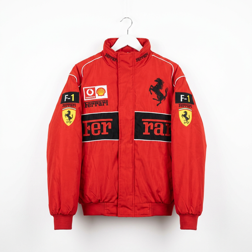Ferrari センタースプリット レーシングジャケット / F1ジャケット レッド 300km/h Club 正面