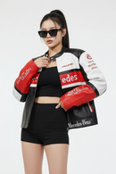 McLaren × Mercedes-Benz フェイクレザー レーシングジャケット / F1ジャケット 300km/h Club