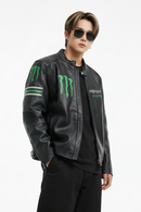 Monster Energy レザー レーシングジャケット ブラック | 300km/h Club