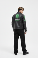 Monster Energy レザー レーシングジャケット ブラック | 300km/h Club