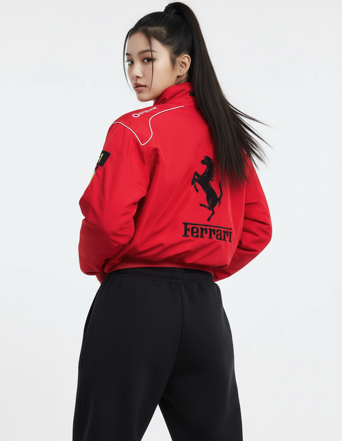 Ferrari F1 センタースプリットレーシングジャケット レッド