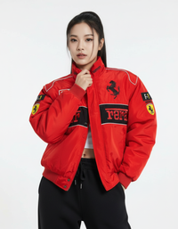 Ferrari F1 センタースプリットレーシングジャケット レッド