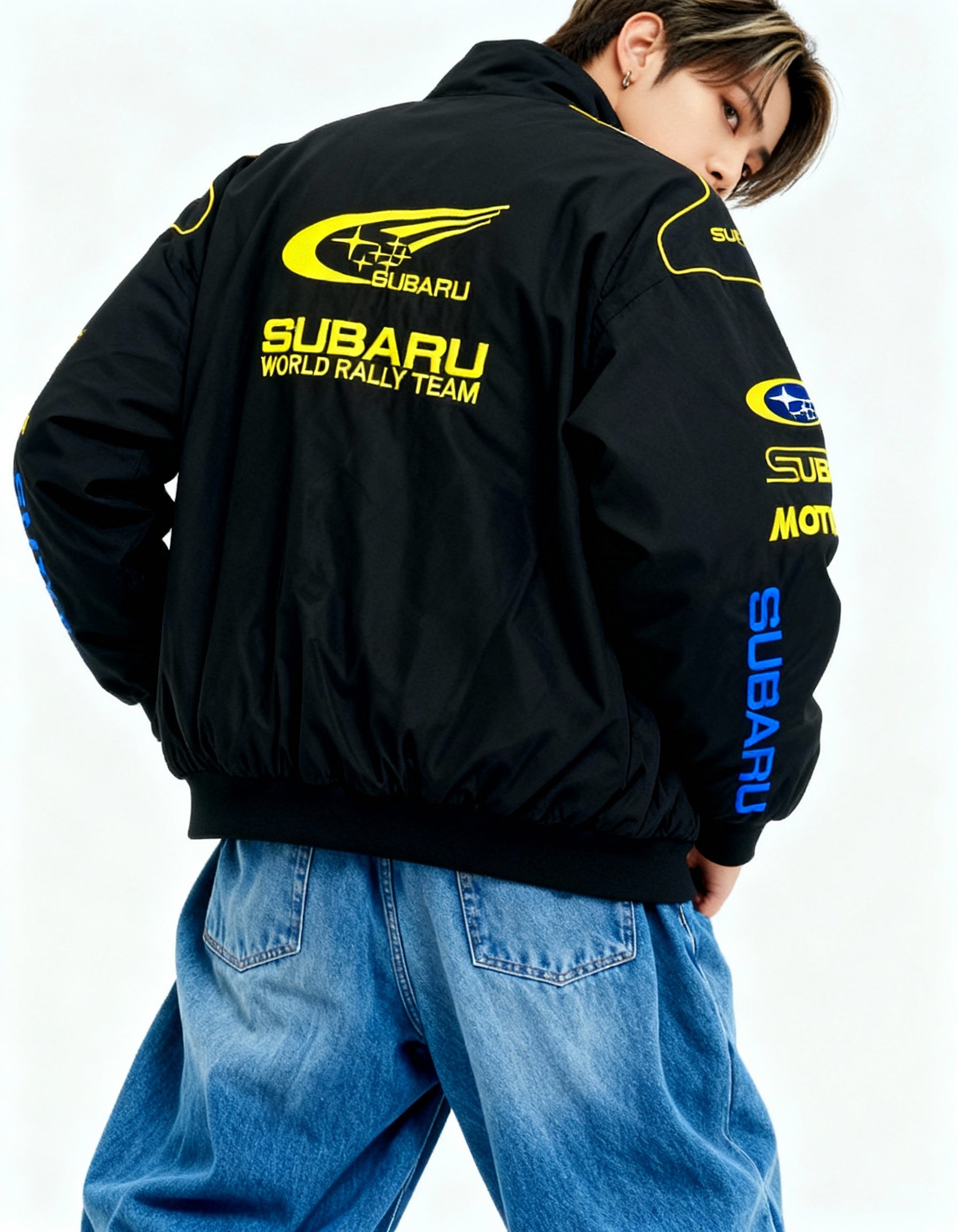 SUBARU ラリー レーシングジャケット ブラック