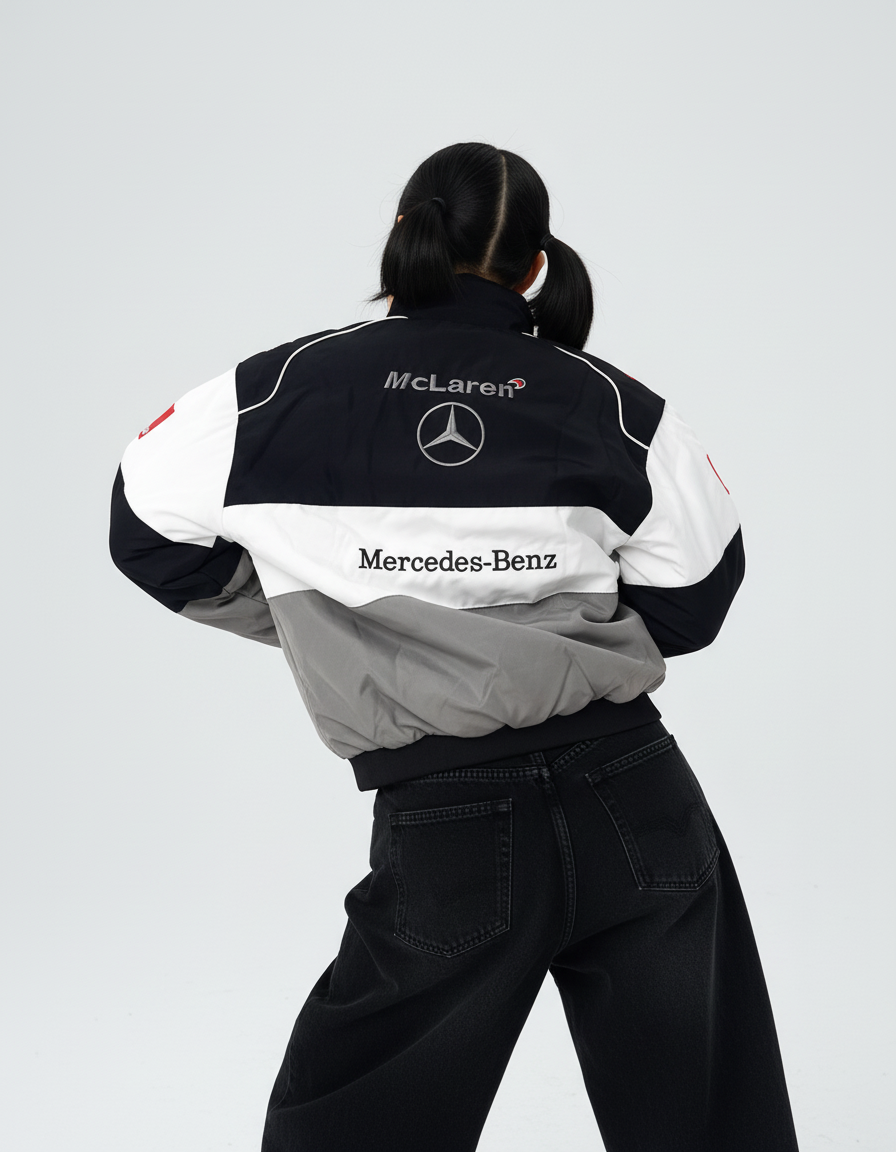 メルセデスベンツ F1 レーシングジャケット グレー