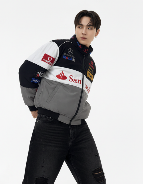 メルセデスベンツ F1 レーシングジャケット グレー