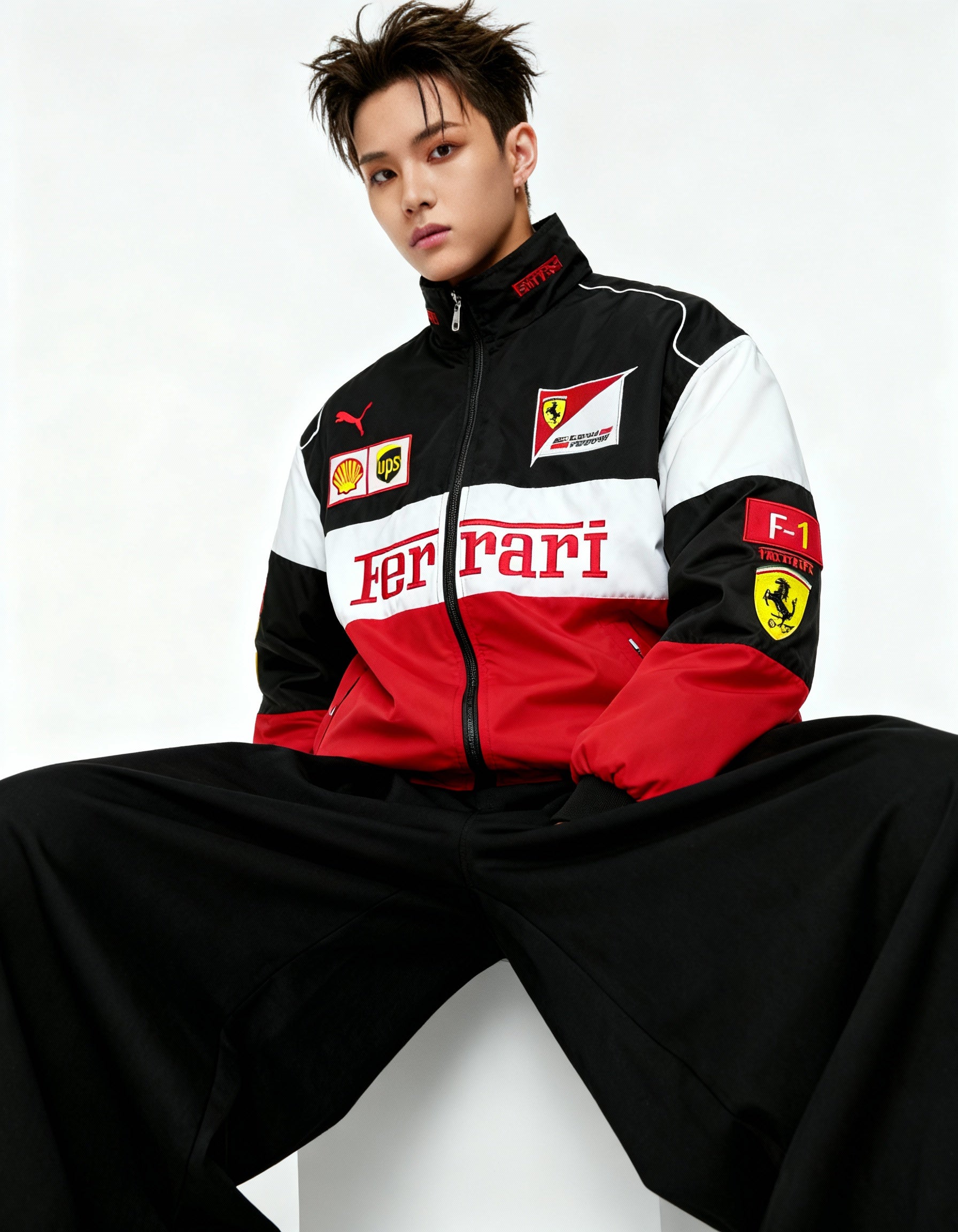 Ferrari F1 レーシングジャケット ホワイト