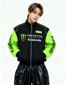 Monster KAWASAKI バイカージャケット風 レーシングジャケット