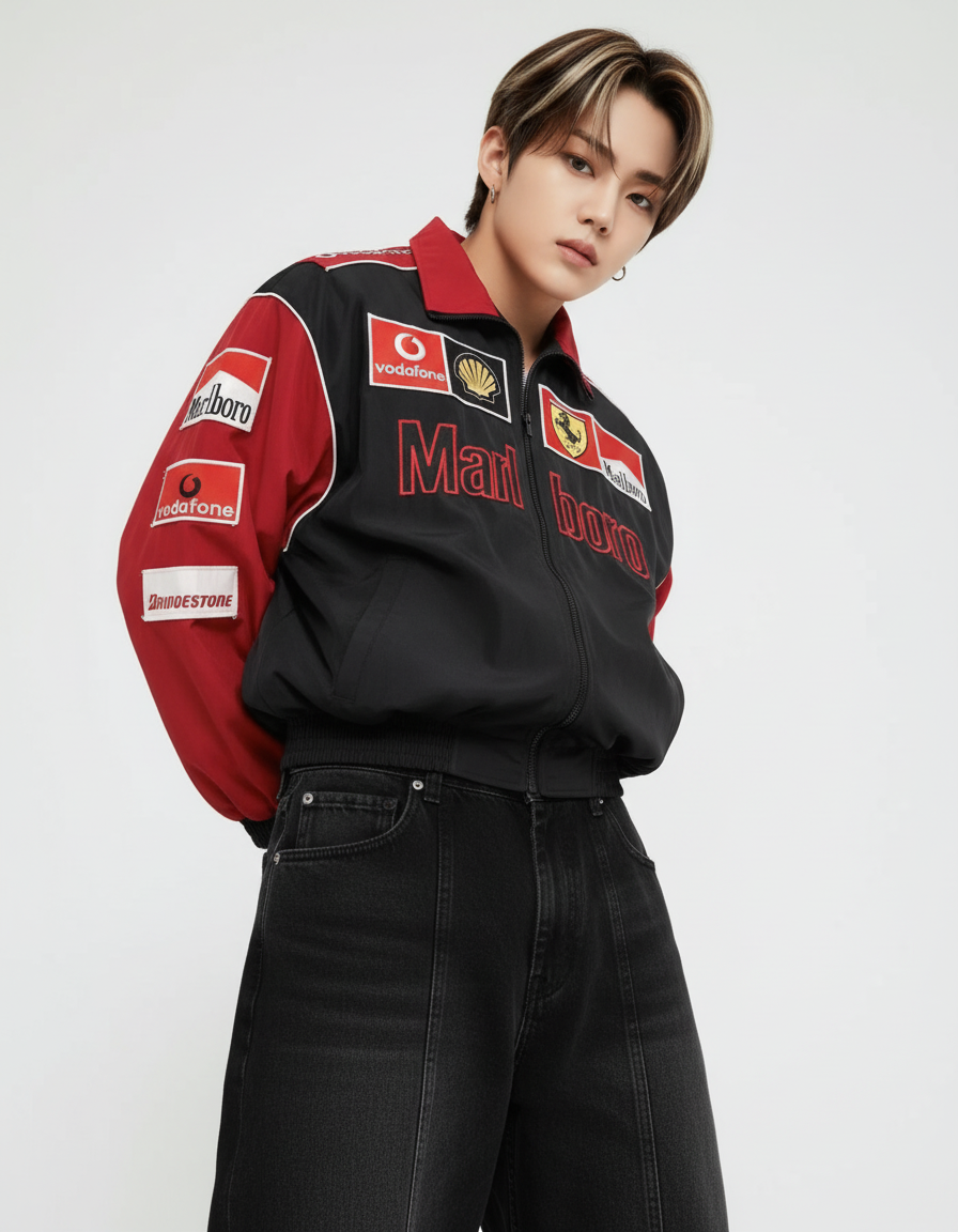 Marlboro レーシングジャケット ブラック