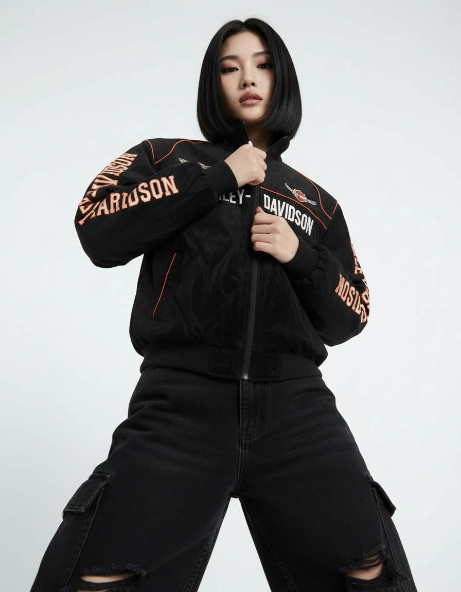 ハーレー バイカージャケット風 レーシングジャケット