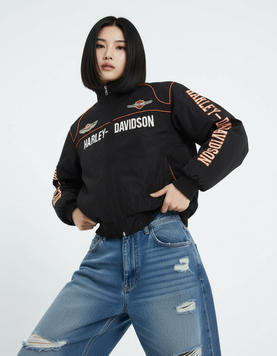 ハーレー バイカージャケット風 レーシングジャケット