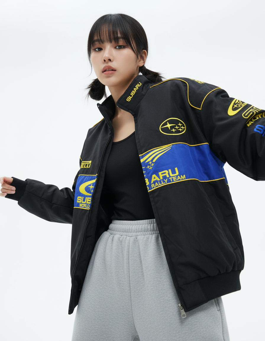 SUBARU ラリー レーシングジャケット ブラック
