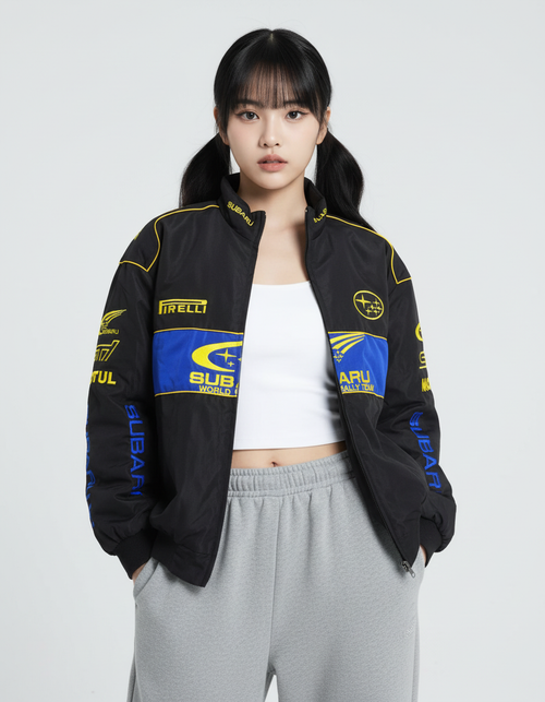 SUBARU ラリー レーシングジャケット ブラック