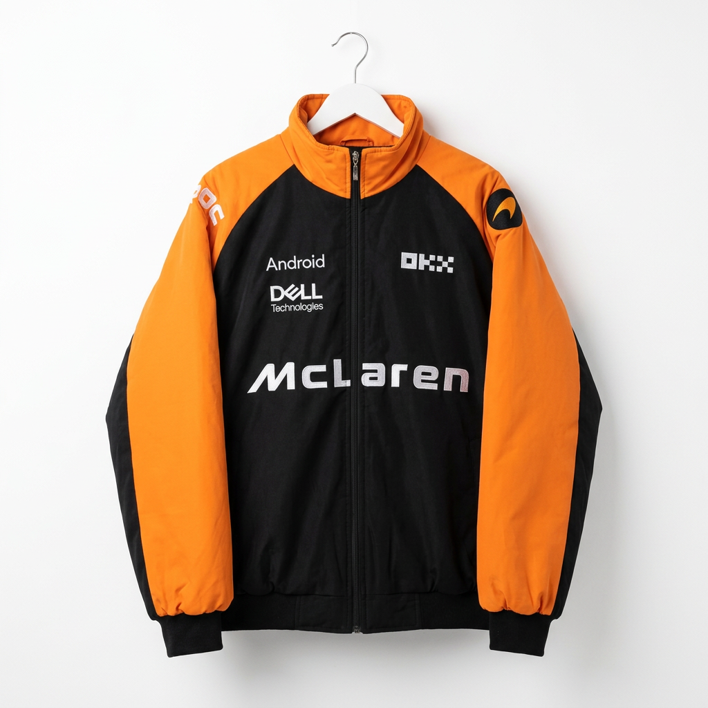 McLaren スポンサースタイル レーシングジャケット / F1ジャケット オレンジ 300km/h Club