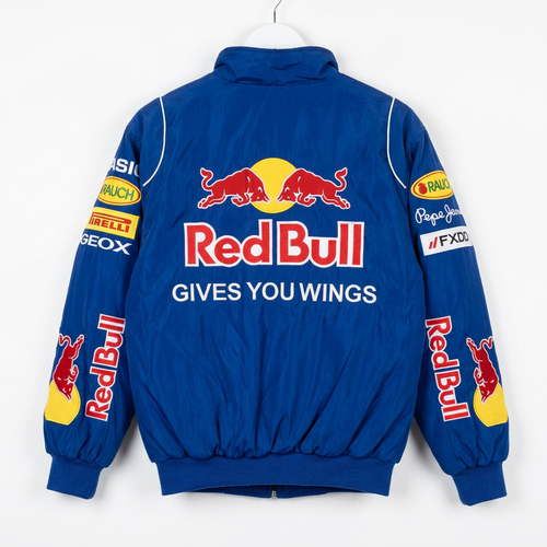 Red Bull レーシングジャケット / F1ジャケット ブルー 300km/h Club 背面