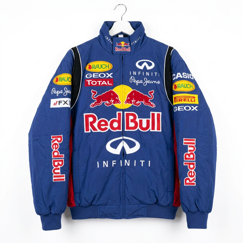 Red Bull レーシングジャケット / F1ジャケット ブルー 300km/h Club 正面