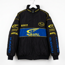 SUBARU World Rally Team レーシングジャケット / F1ジャケット ブラック 300km/h Club 正面