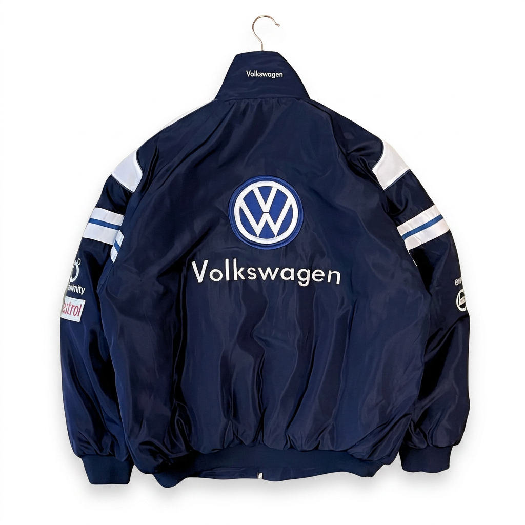 VW レーシングジャケット / F1ジャケット ネイビー 300km/h Club 背面